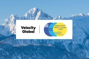 Velocity Global and NelsonHall EOR Leader logos