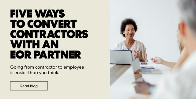 Five ways to convert contractors with an EOR partner - Read the blog here
